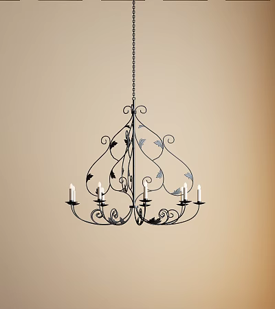 Chandelier Iron Chandelier American Chandelier European Chandelier Iron Chandelier 3d model