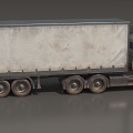 Box car, container car, truck, van, van, refrigerated truck, transport truck, simple model truck, low model, low face number truck, game truck 3d model