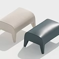 Modern Shoe Changing Stool Low Stool 3d model