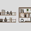 Nordic Shelf Green Planting 3d model