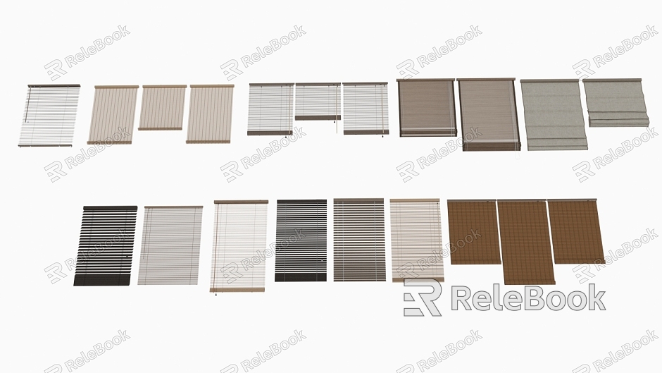 Curtain Blinds Wooden Blinds model