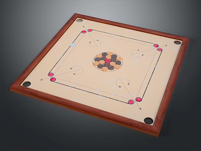 billiard pool table pool cue 3d model