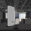 Elegant Modern Beauty Hair Salon Interior With Styling Chairs And Chic Lighting Decor