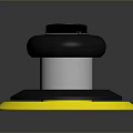 Professional Polishing Machine With Black Top Yellow Label And Multi colored Base