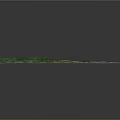 3D Model of Landscape Architecture with Green Mountains Urban Layout and Coastal Waters