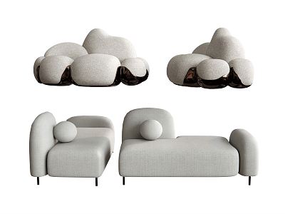 Modern Combination Sofa Multi-Person Sofa Chair Sofa Stool Leisure Sofa Backrest Sofa model