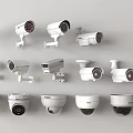 Security surveillance camera combination monitoring combination 3d model