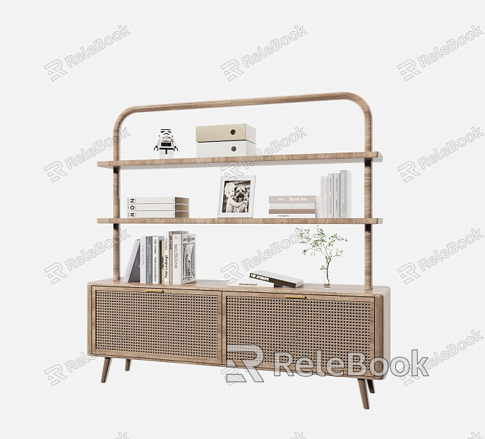 Modern Decorative Cabinet Study Decorative Cabinet Bookcase Decorative Cabinet Jewelry Ornaments model