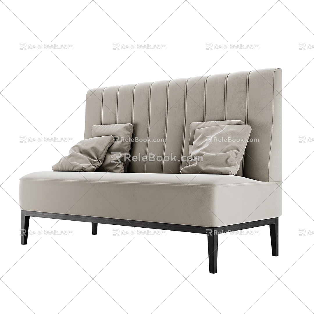 Modern two-seater sofa 3d model