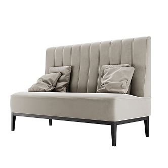 Modern two-seater sofa 3d model