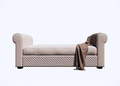 modern sofa stool chaise longue sofa chair 3d model