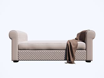 modern sofa stool chaise longue sofa chair 3d model