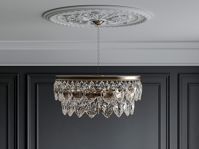 Crystal Chandelier Light Luxury Chandelier Metal Chandelier for Living Room Chandelier 3d model