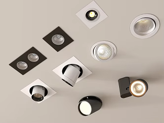 Modern downlight spotlight open-mounted downlight recessed downlight spotlight 3d model
