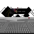 Motorola Hello Moto Event Stage With Large Screen And Golden Seats