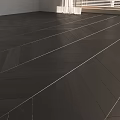 Dark Modern Interior Wooden Flooring With Herringbone Pattern And Natural Light 3d model