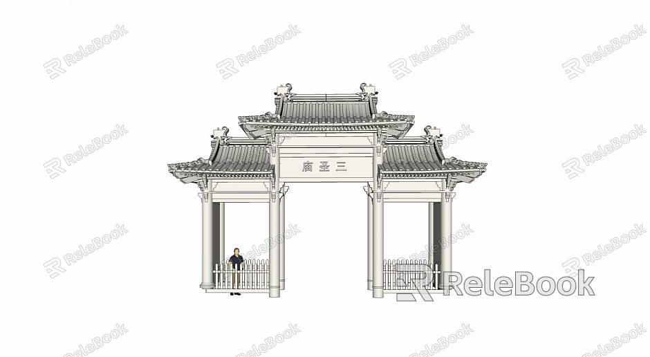 Temple Mountain Gate model