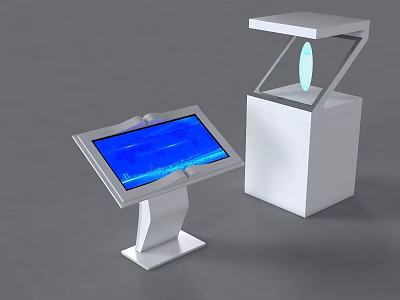 Modern all-in-one holographic screen 3d model