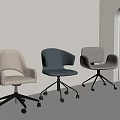 Modern Office Chairs In Beige Black Grey With Sleek Design And Wheels