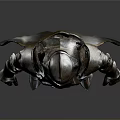 Medieval Knight Armor As Historical Weapon With Full Body Metal Design And Cape