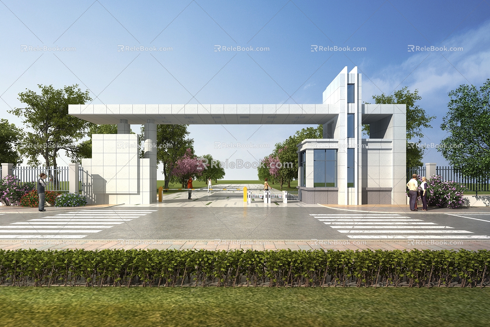 Modern Gate 3d model