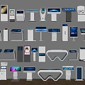 All-in-one machine ATM machine inquiry machine registration machine number arrangement machine calling machine touch and touch all-in-one machine guide screen ticket taking machine inquiry all-in-one machine 3d model