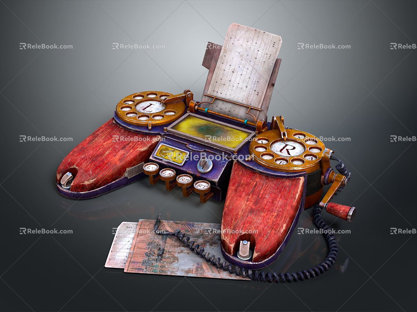 hand phone antique phone vintage phone antique phone classical phone dial phone 3d model