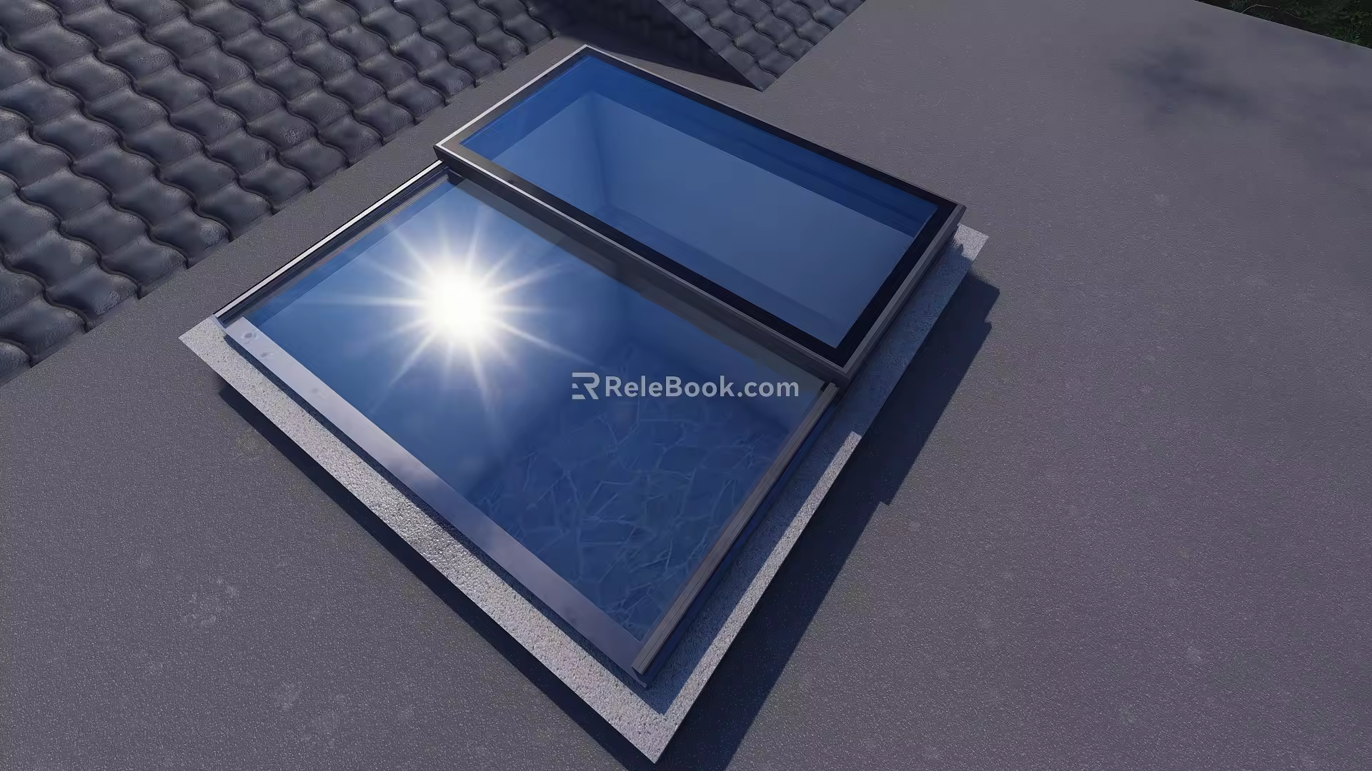 Single Translatory Sunroof 3d model