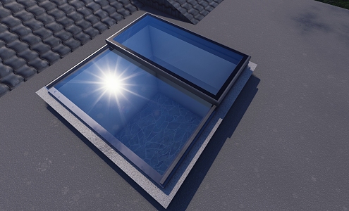 Single Translatory Sunroof 3d model