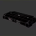 Black Electronic Device With Multiple AV HDMI Ports And Compact Connection Interface Design