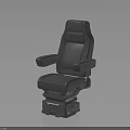 Sleek Black Office Chair With Padded Armrests And Adjustable Metal Base
