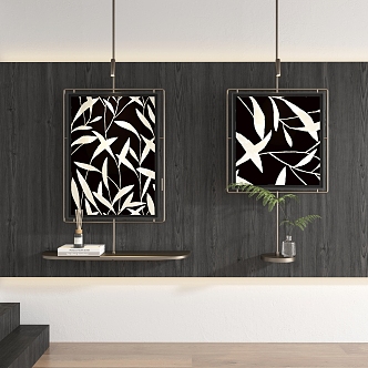 Iron decorative painting 3d model