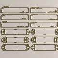 Intricate Carved Metal Decorative Frames With Ornate Patterns For Home Decoration