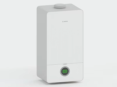 ARDEO White Household Appliance With Top Button And Circular Digital Display Screen 3d model