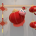 Year of the Snake Lantern New Year Lantern 3d model