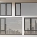 Modern windows combination windows glass windows floor-to-ceiling windows balcony windows bay windows bedroom windows sliding windows casement windows doors and windows 3d model