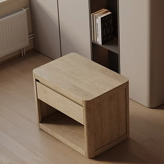 Modern Bedside Cabinet 3d model