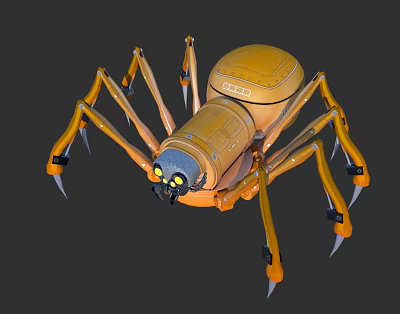 Modern Machine Spider 3d model Modern Machine Spider 3d model