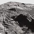 3D Natural Terrain Model Showcasing Mountainous Valleys Textured Surface And Geographical Features