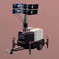 Power generation lighting lamp lighting lamp mobile lighting lamp outdoor lighting lamp mobile lamp 3d model