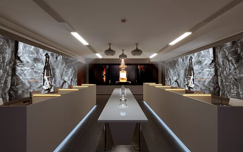 Modern Wine Tasting Area 3d model