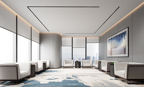 Modern Reception Room Company Reception Room 3d model