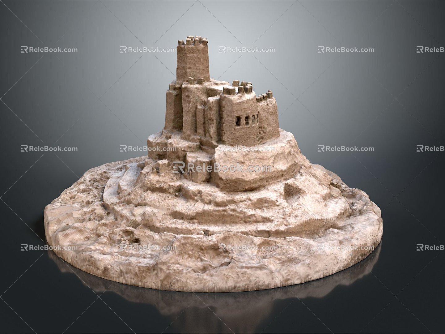 Monuments Sites Sites Sites Ruins Castle Fortress Ancient Castle Ancient Ruins Realistic 3d model