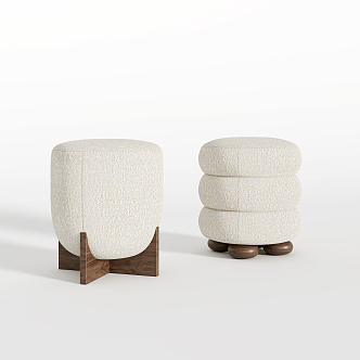 Modern sofa stool 3d model