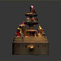 Colorful Multi Layered Dessert Tower Featuring Assorted Cakes Fresh Fruits And Festive Decorations