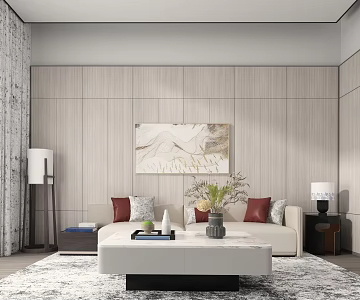 Modern Reception Room Sales Office Reception Room 3d model