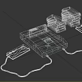Modern game machine Little Overlord game machine 3d model
