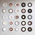Downlight spotlight combination downlight spotlight bucket lamp embedded spotlight lamp combination 3d model