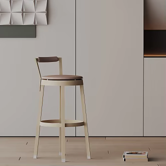 Modern Bar Chair 3d model