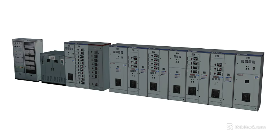Industrial Electrical Control Panel Units With Modern Design And Safety Features 3d model 